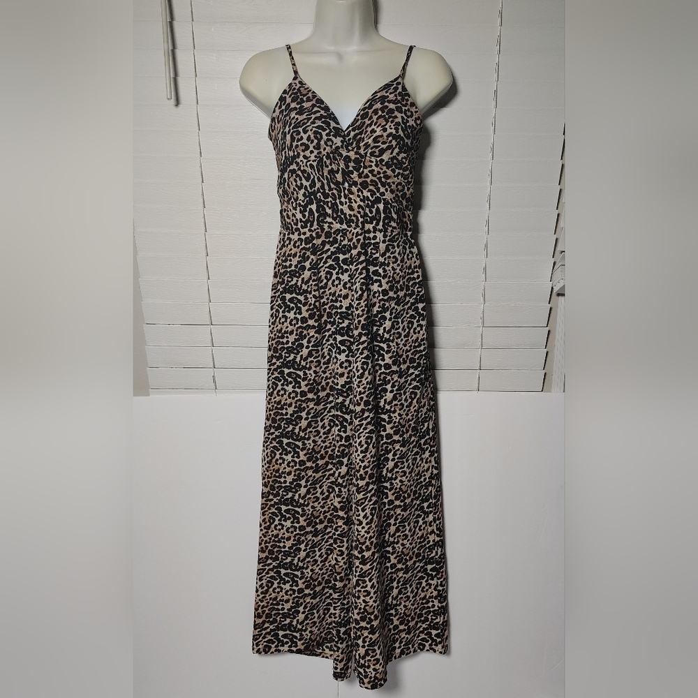 Crystal Sky Leopard Jumpsuit Size 3
